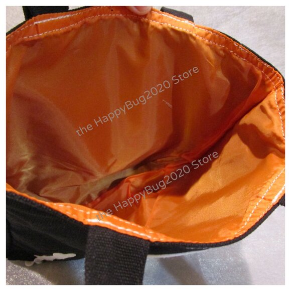 SKELETON fabric-canvas trick or treat tote bag-PAPYRUS- arms-legs move! NEW - Picture 10 of 10